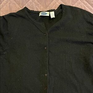 Old Navy Black Button Down Cardigan (XL)